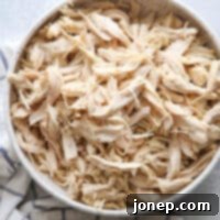 Easy Shredded Chicken Three Ways 9 Easy cooked shredded chicken for simplified meal preparation