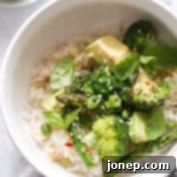 Light, healthy and flavorful coconut veggie rice bowls