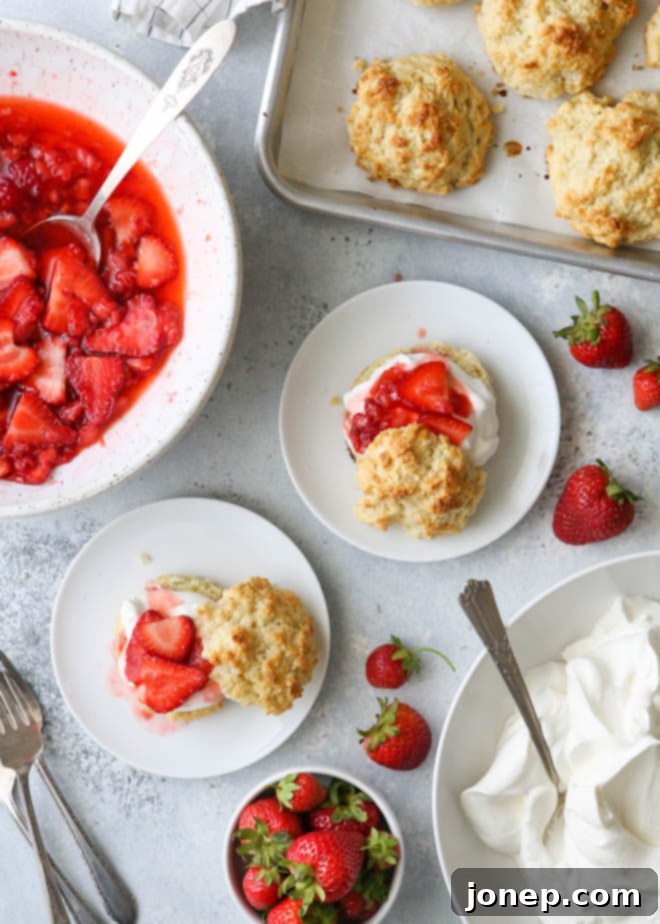A Slice of Strawberry Heaven 6 Assembling strawberry shortcakes