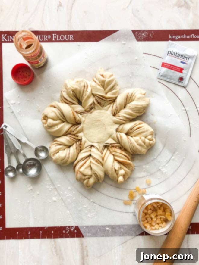 Baking session with various ingredients and dough