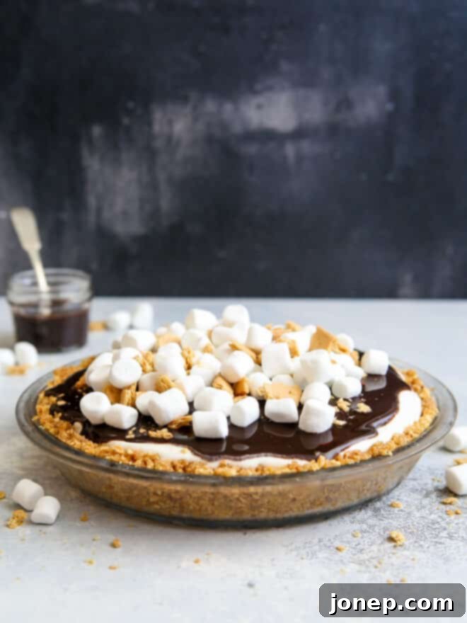 Smores Ice Cream Pie 3 s'mores ice cream pie