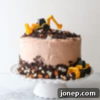 Oreo dirt layer cake with chocolate rocks and mini tractors for my son's 3rd birthday!