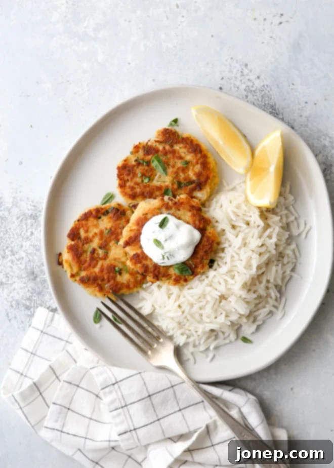 Delicious and easy 6-ingredient salmon patties ready to serve