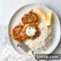 Crispy Salmon Cakes 6 Easy 6-ingredient salmon patties with herb sauce