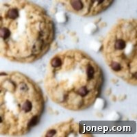 Crispy Chewy Rice Krispie Treat Chocolate Chip Cookies 6 Chocolate chip cookie meets rice krispie treats in this fun mashup!