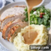Perfect Homemade Turkey Gravy 5 Homemade turkey gravy made from pan drippings is a must for Thanksgiving!