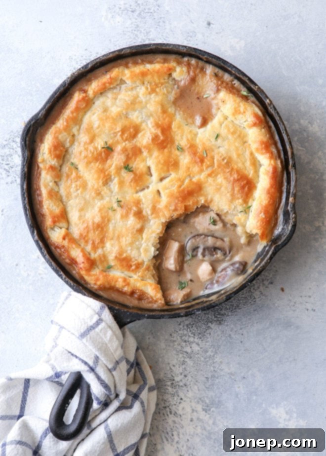 Turkey mushroom pie is the best way to use up leftover turkey