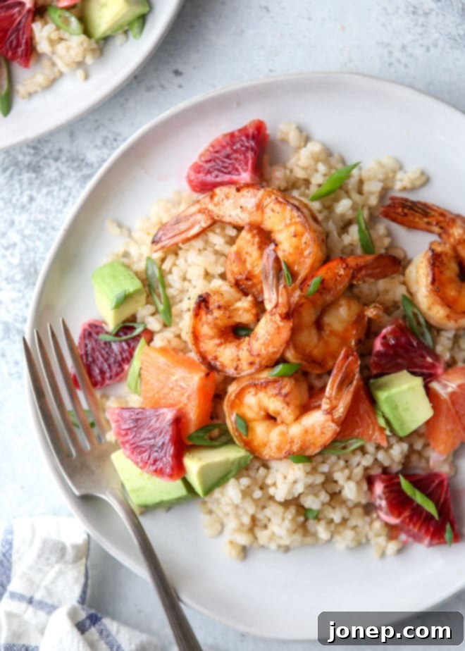 These citrus shrimp bowls are light and full of flavor