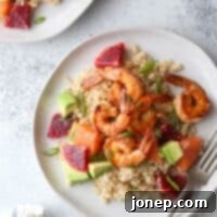 Sun-Kissed Shrimp Bowls 5 These citrus shrimp bowls are light and full of flavor