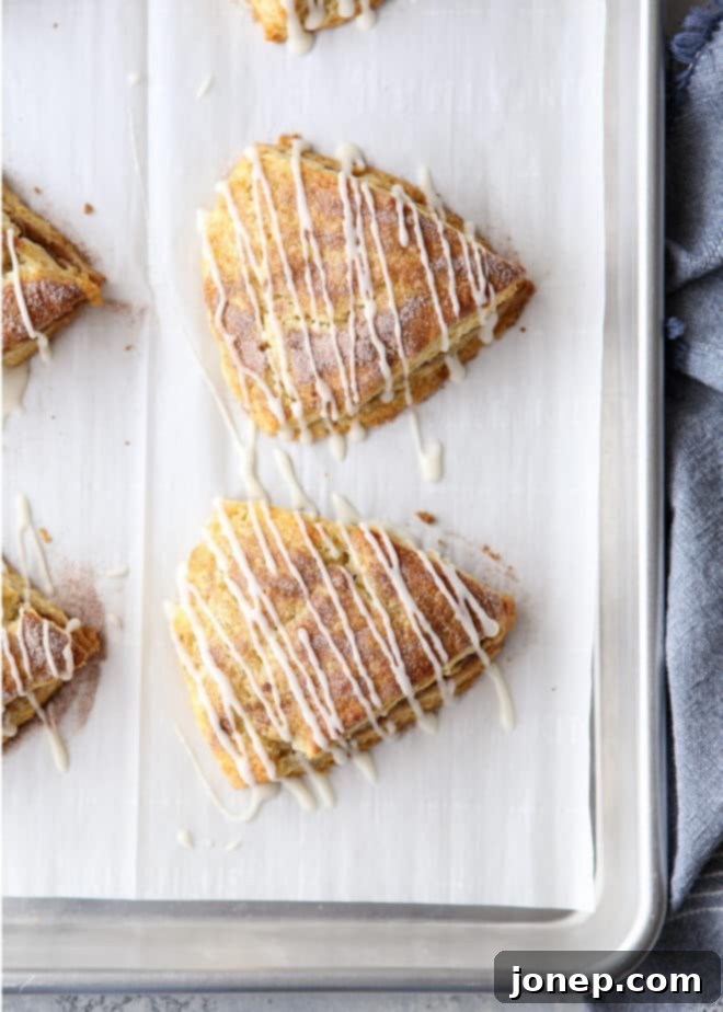 Cinnamon-sugar scones are light and tender and packed with so much cinnamon-sugar flavor!
