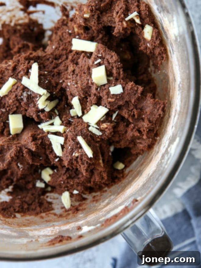 Soft and fudgy chocolate cookies filled with white chocolate chunks are an irresistible treat!