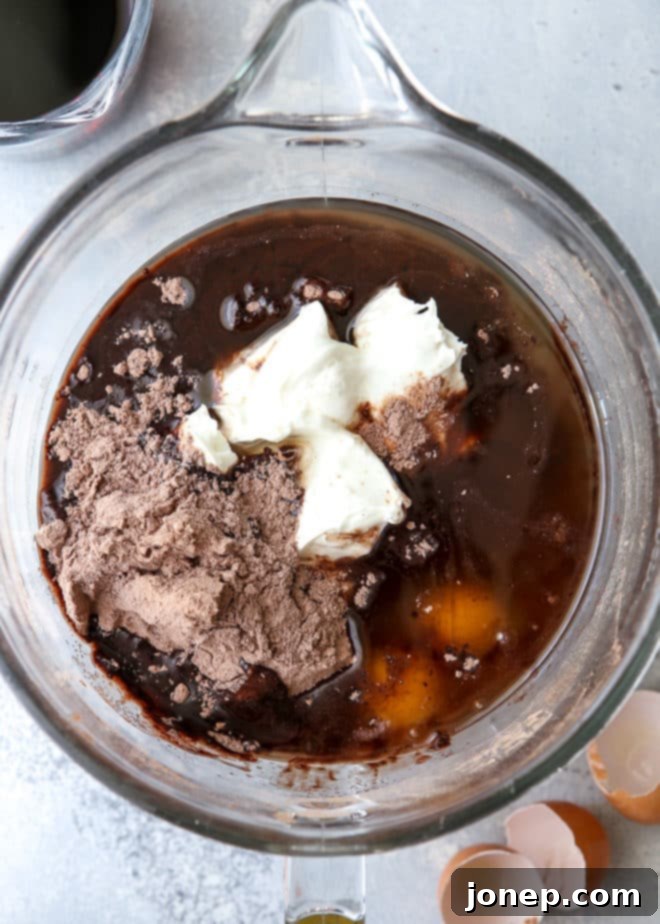 This one bowl chocolate cake recipe couldn't be easier!