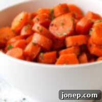 These sweet and savory brown sugar glazed carrots are the perfect side dish to any meal!