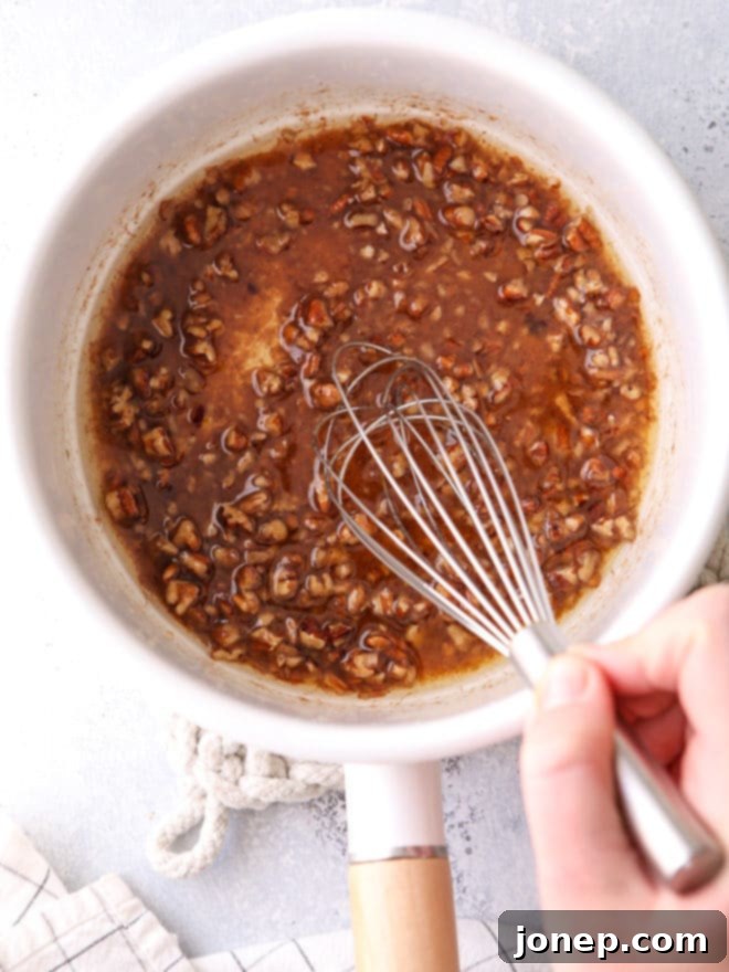 Maple pecan sauce for topping sweet potatoes