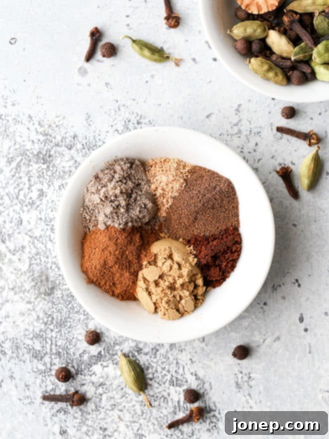 Homemade chai spice blend for chai spice chocolate chip cookies