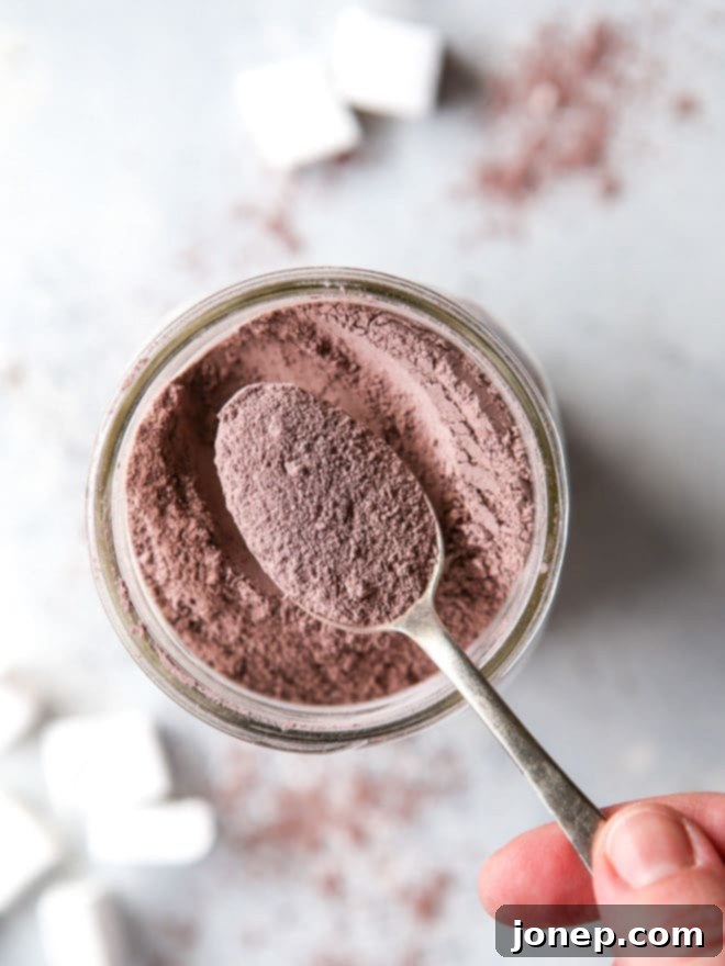 Homemade hot cocoa mix is so much better than storebought!