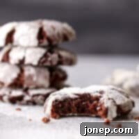 Decadent Chocolate Crinkle Cookies 10 These rich and fudgy chocolate crinkle cookies have a hint of coffee and cinnamon that sets them apart. They're simply irresistible!