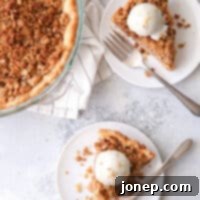 Dutch apple crumb pie is a fun twist on a classic