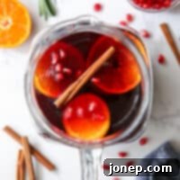 Vibrant Pomegranate Citrus Sangria 6 pitcher of pomegranate citrus sangria