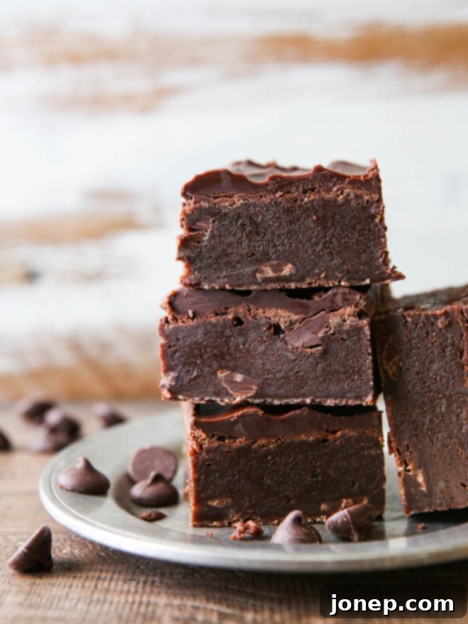 These triple fudge brownies are truly the fudgiest brownies you will ever eat!