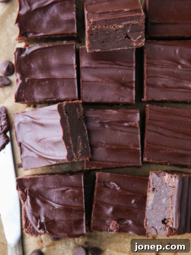 Super decadent triple fudge brownies