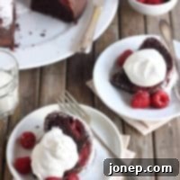 Chocolate Raspberry Bundt Cake, finished product