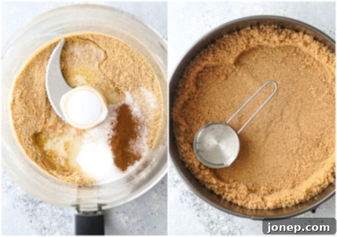 Making graham cracker crust