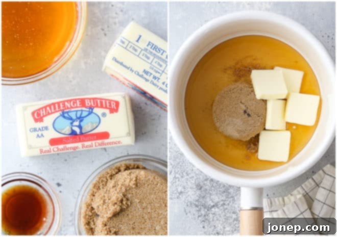 liquid ingredients for chewy chocolate chip granola bars