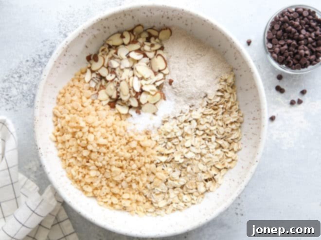 mixins for chewy chocolate chip granola bars