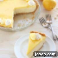 Lemon Mousse Pie with Shortbread Crust from completelydelicious.com