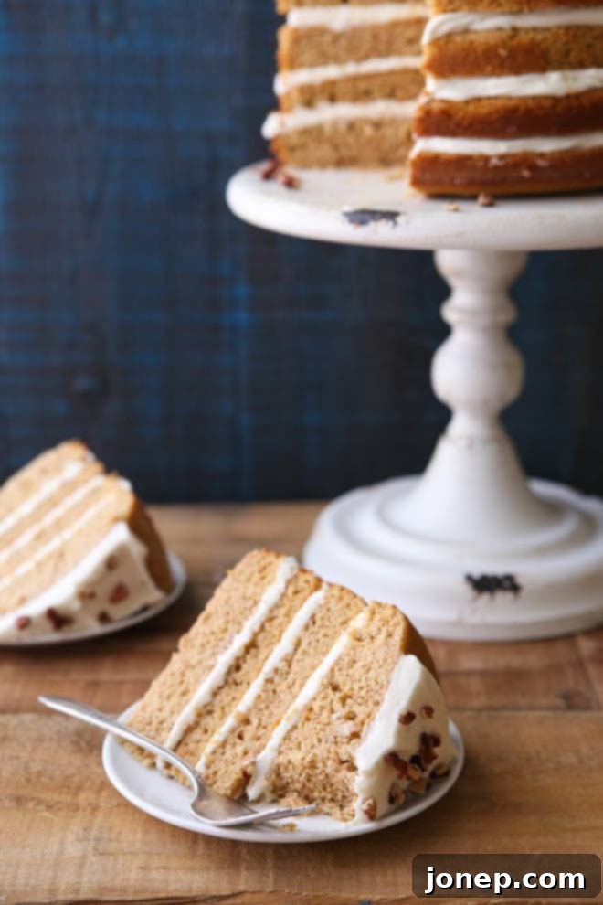 This Sweet Potato Spice Cake with Cream Cheese Frosting is a great fall dessert!