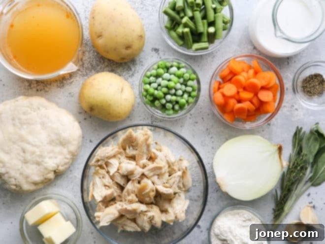 chicken pot pie ingredients