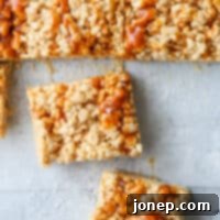 squares of brown butter salted caramel rice krispie treats closeup
