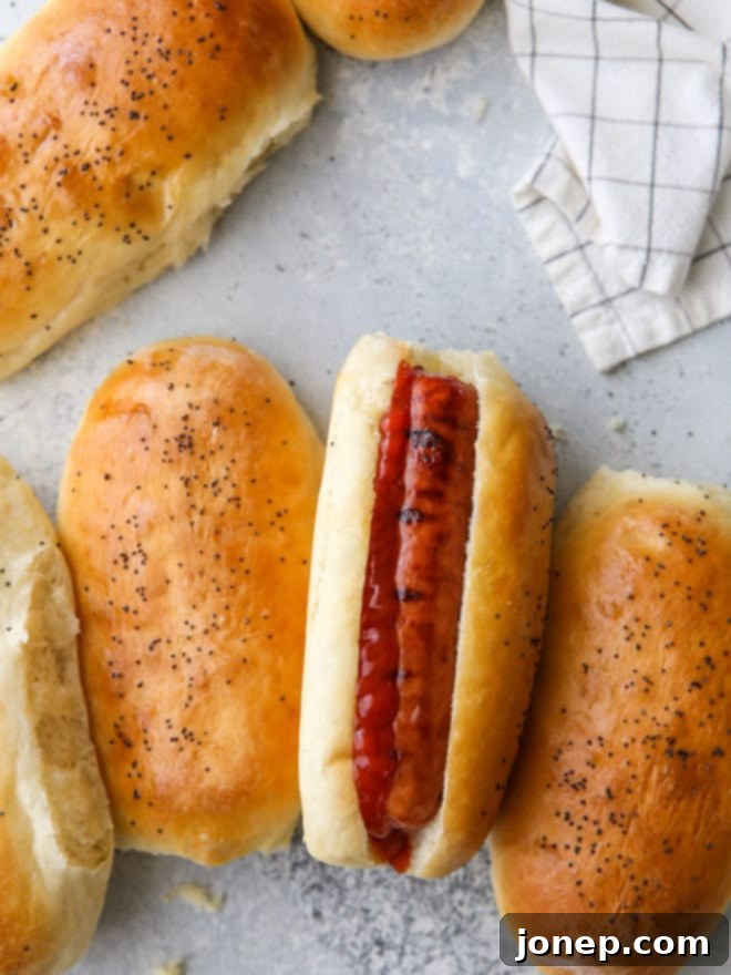 Soft and delicious homemade hot dog buns are so much better than store-bought!