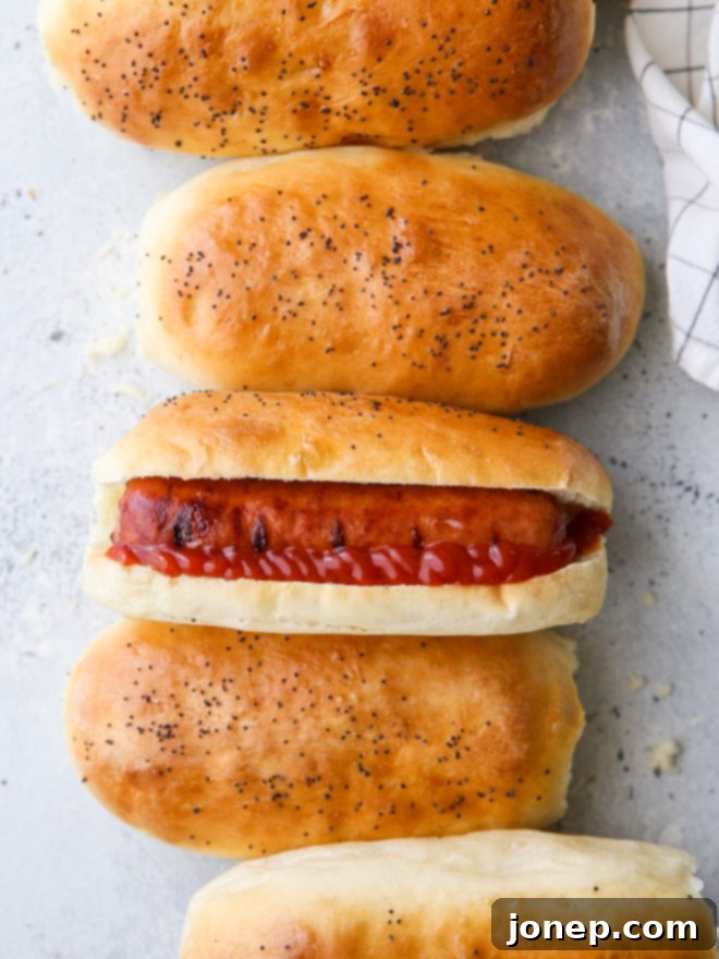 Soft and delicious homemade hot dog buns are so much better than store-bought!