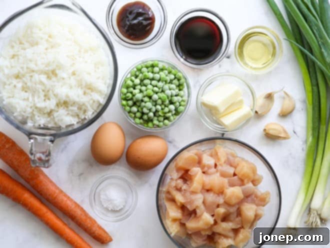chicken fried rice ingredients