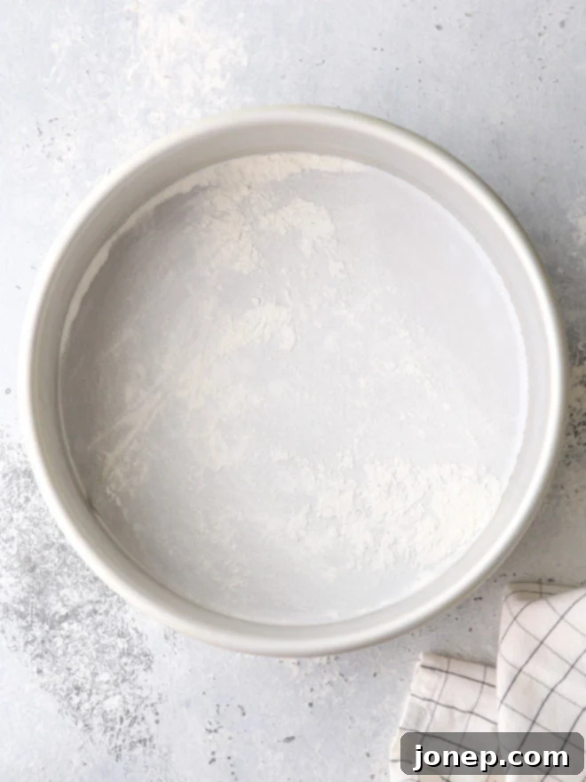 Butter and flour will keep cake from sticking to the pan