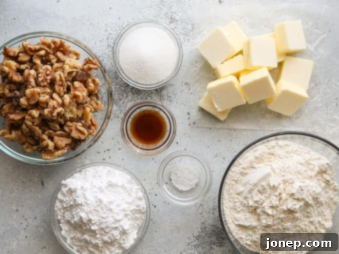 snowball cookie ingredients
