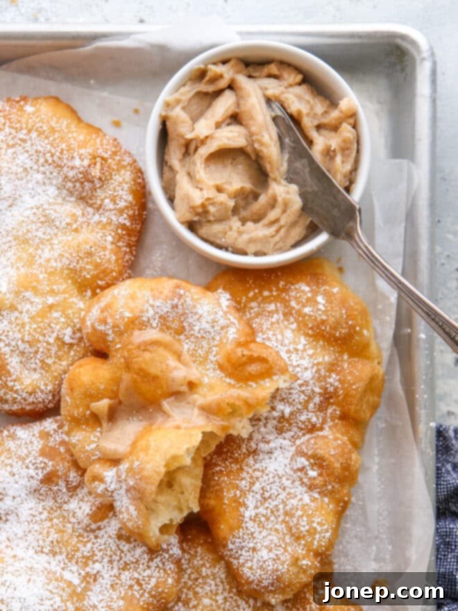 cinnamon honey butter slathered on fry bread