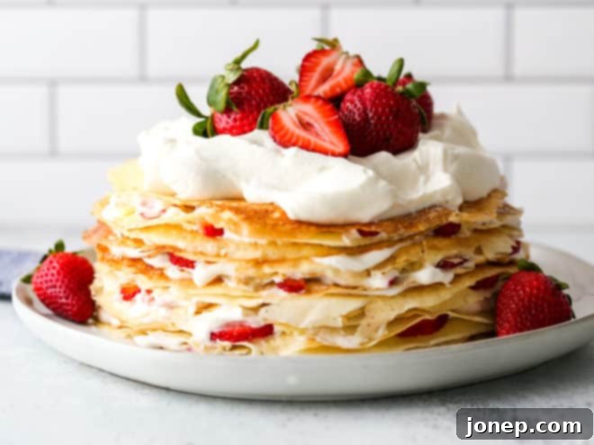 another view of strawberries and cream cake cake