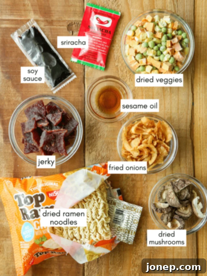 Backpacking Ramen Hacks 3 backpacking ramen ingredients