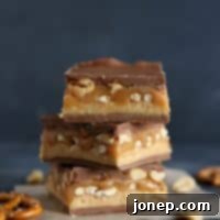 Chocolate, Peanut Butter, Caramel and Pretzel Candy Bars (Homemade Take 5 Bars) from completelydelicious.com