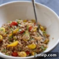 Farro Salad with Tomato and Basil Recipe Thumbnail