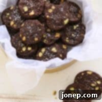 Salted Chocolate Pistachio Cookies | completelydelicious.com