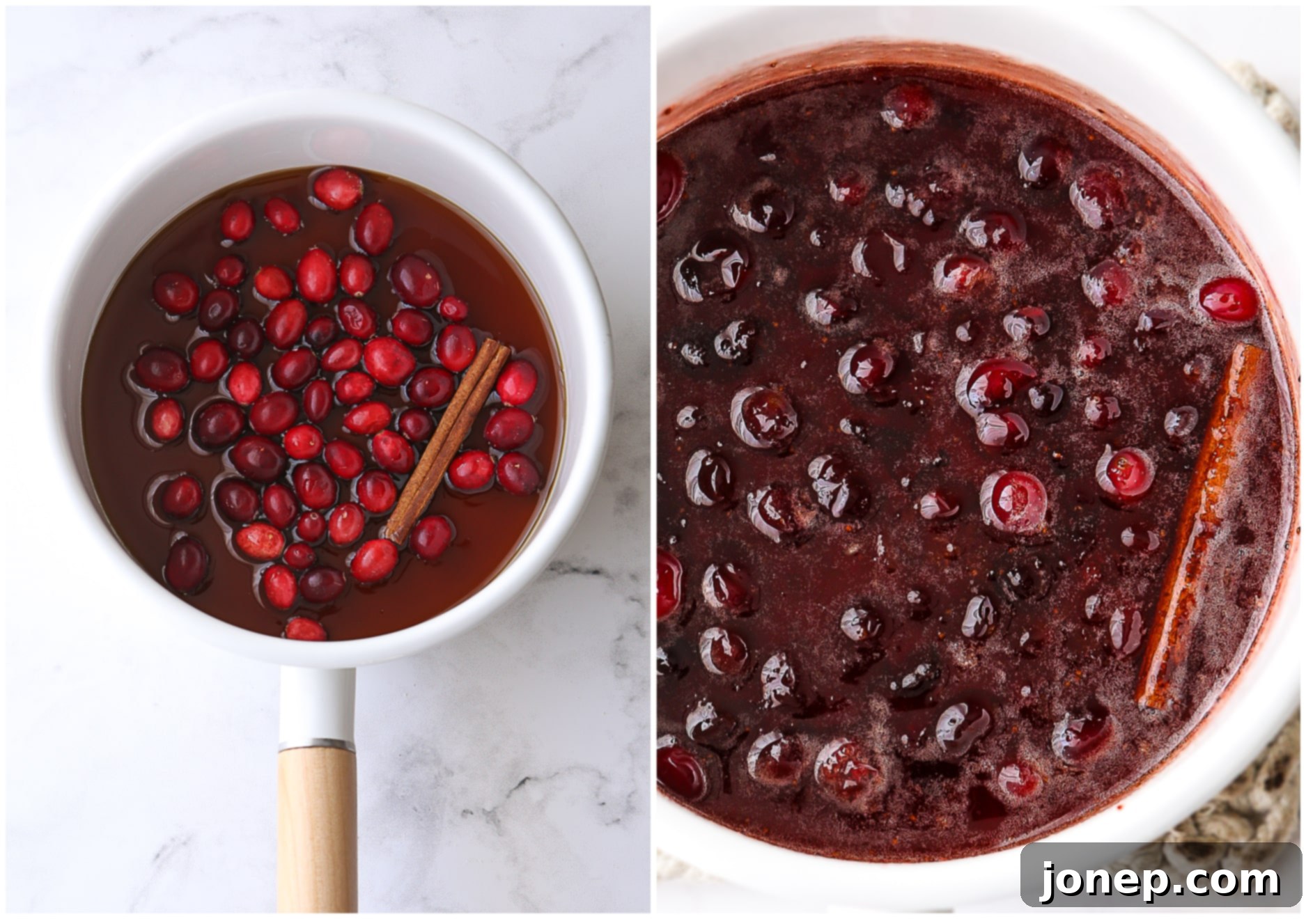 making cranberry maple syrup