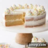 Frosted Sugar Cookie Cake 11 Sliced Sugar Cookie Layer Cake, showing layers of cookie and frosting.