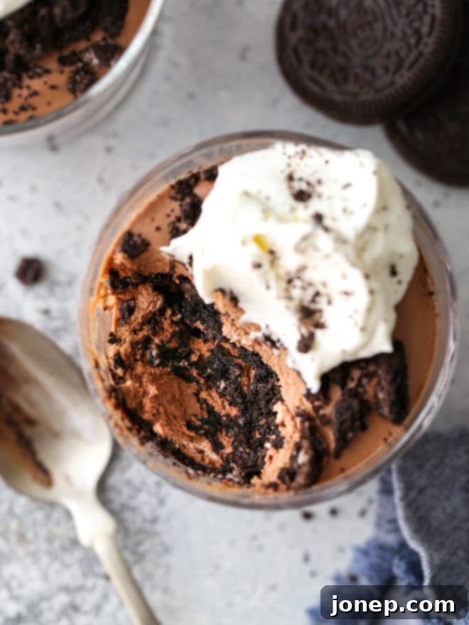 Decadent Chocolate Oreo Parfaits 3 All you need are 3 basic ingredients to make these simple but decadent chocolate oreo parfaits.