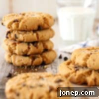 Chewy Flourless Peanut Butter Chocolate Chip Cookies 2 Flourless Peanut Butter Chocolate Chip Cookies | completelydelicious.com
