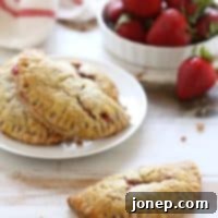 Strawberry Rhubarb Hand Pies with Pecan Crust | completelydelicious.com