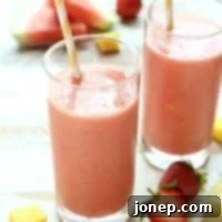 Rainbow Fruit Smoothie 2 Tutti-Frutti Smoothie | completelydelicious.com